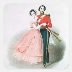 Adesivo Quadrado Rainha Victoria