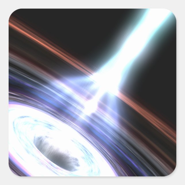 Adesivo Quadrado Raios Gama no Núcleo Galáctico 2 (Frente)