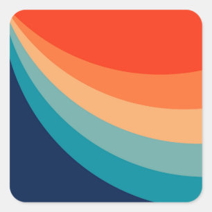 Adesivo Quadrado Raios solares retrorreflectores coloridos