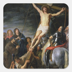 Adesivo Quadrado Raising the Cross, 1631-37