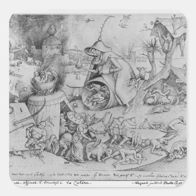 Adesivo Quadrado Raiva, 1557 (Frente)