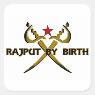 Adesivo Quadrado Rajput by Birth Red Star