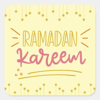ADESIVO QUADRADO RAMADAN KAREEM