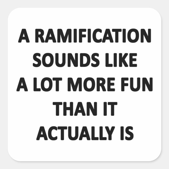 Adesivo Quadrado Ramificação (Frente)