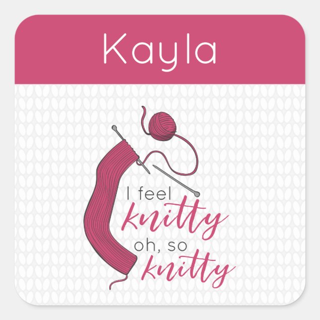 Adesivo Quadrado Raspberry Jam Eu Me Sinto Bela, Tão Bela (Frente)