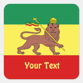 Adesivo Quadrado Rasta Reggae Leão de Judah Sheets de Stickers