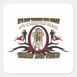 Adesivo Quadrado Rastreamento e Início do Campo