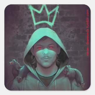 Adesivo Quadrado Rat King