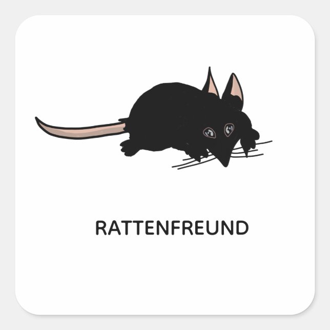 Adesivo Quadrado Ratte (Frente)