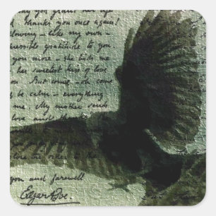 Adesivo Quadrado Raven 3