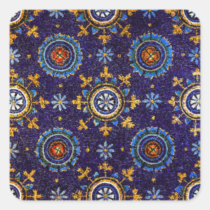 ADESIVO QUADRADO RAVENNA BYZANTINE MOSAICS,ESTRELAS,ESTAR AZUL ESTA