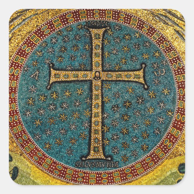 Adesivo Quadrado Ravenna Mosaic Cross (Frente)