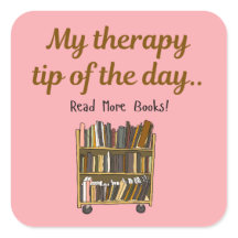 Read More Books – Book Lover Therapy Sticker