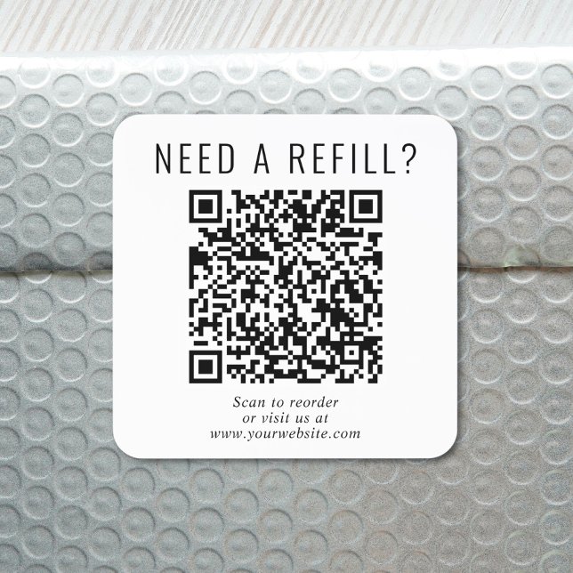Adesivo Quadrado Recarga por Código QR (Criador carregado)