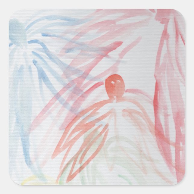 Adesivo Quadrado Recolha de anjos (Frente)