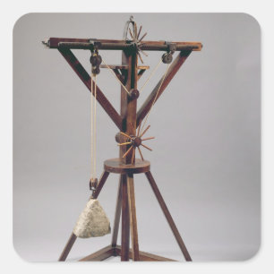 Adesivo Quadrado Reconstrução da design da Vinci