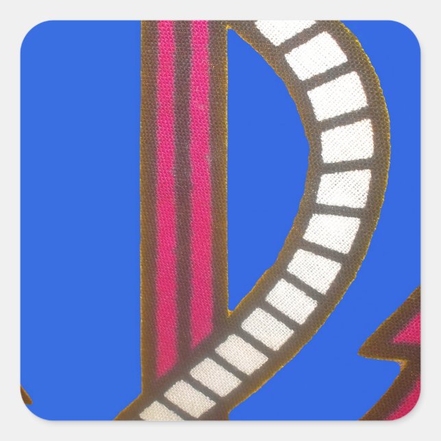 Adesivo Quadrado Red Anchor Art Impressão (Frente)