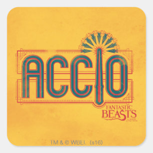 Adesivo Quadrado Red Art Deco ACCIO™ Spell Graphic