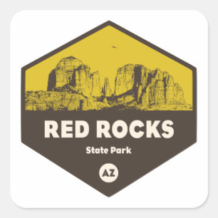 Adesivo Quadrado Red Rock State Park, Arizona