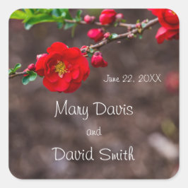 Adesivo Quadrado Red Scarlet Wedding