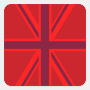 Adesivo Quadrado Red Union Jack