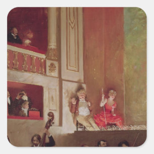 Adesivo Quadrado Reexame no DES Varietes do teatro, c.1885