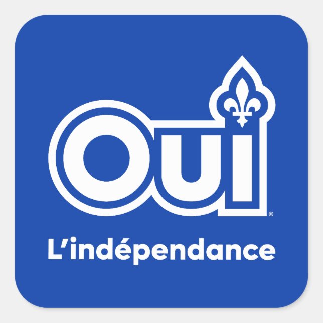 Adesivo Quadrado Référendum OUI-Québec (Frente)