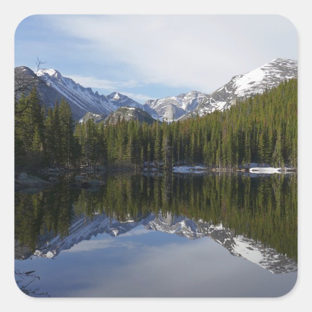Adesivo Quadrado Reflexo do Bear Lake II (Frente)