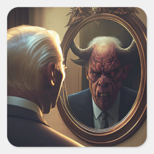 Adesivo Quadrado Reflexões de Mau