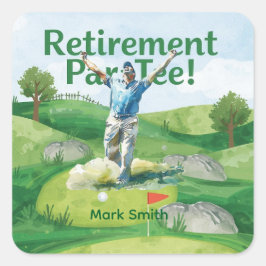 Adesivo Quadrado Reforma de golfe para golfista