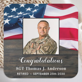 Adesivo Quadrado Reforma Militar Bandeira Americana Patriótica