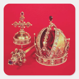 Adesivo Quadrado Regalia da coroação de Rudolph II