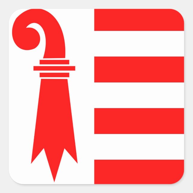 Adesivo Quadrado região de suiça canton jura flag (Frente)