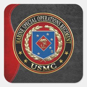 Adesivo Quadrado Regimento marinho das operações especiais (MSOR)