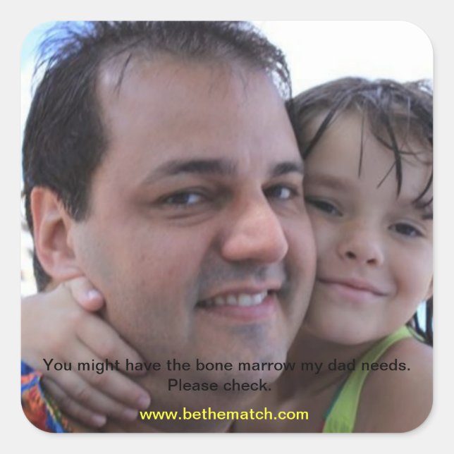 Adesivo Quadrado registro da medula óssea (Frente)