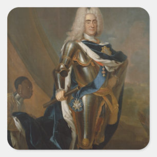 Adesivo Quadrado Rei Augustus II do Polônia, antes de 1730