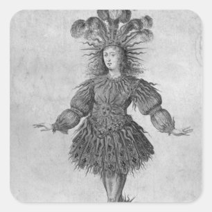 Adesivo Quadrado Rei Luís XIV da França