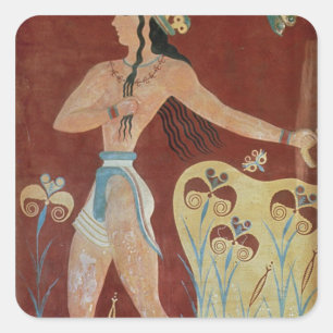 Adesivo Quadrado Rei-Padre ou Príncipe com Lírios