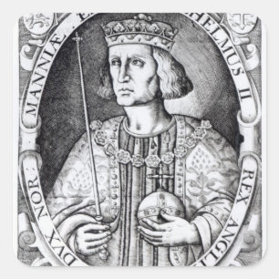 Adesivo Quadrado Rei William II da Inglaterra, 1618