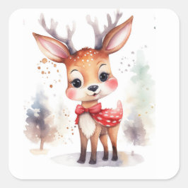 Adesivo Quadrado Reindeer