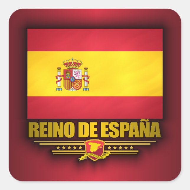 Adesivo Quadrado Reino de Espana (Frente)