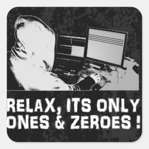 Adesivo Quadrado Relaxe, seus somente & zero