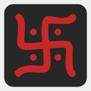 Adesivo Quadrado religião hindu tradicional indiana do símbolo da