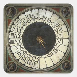 Adesivo Quadrado Relógio da Catedral de Florença por Paolo Uccello