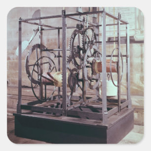 Adesivo Quadrado Relógio de catedral feito para a torre em Salisbur