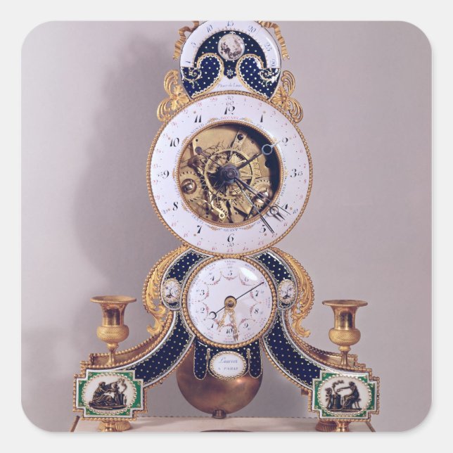 Adesivo Quadrado Relógio decimal (Frente)