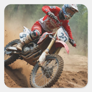 Adesivo Quadrado Remendo de Motocross