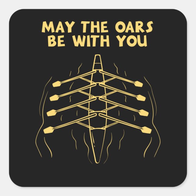 Adesivo Quadrado Remo do Esporte (Frente)