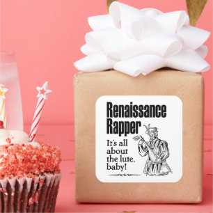 Adesivo Quadrado Renaissance Rapper