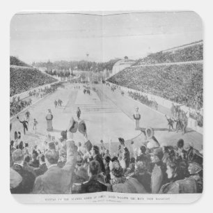 Adesivo Quadrado Renovação dos Jogos Olimpiadas em Atenas